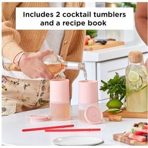 Rabbit Frozen Cocktail Tumblers Set of Two - Pink